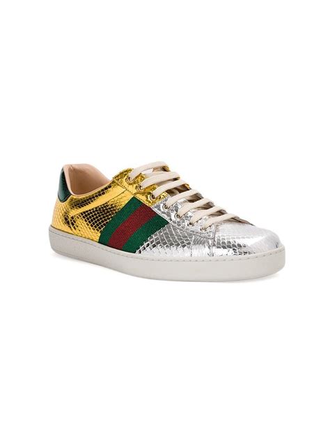 gucci ace snake replica|gucci ace metallic snakeskin sneakers.